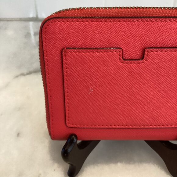 Kate Spade Neon Leather Wallet Sleek Full Zip Design - Picture 6 of 16